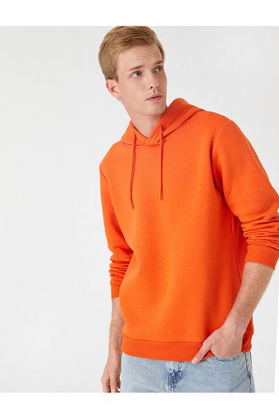 Koton Basic-Hoodie mit langen Ärmeln