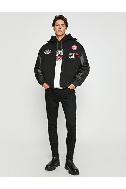 Koton Κολεγιακό μπουφάν Classic Collar Pocket Λεπτομέρειες