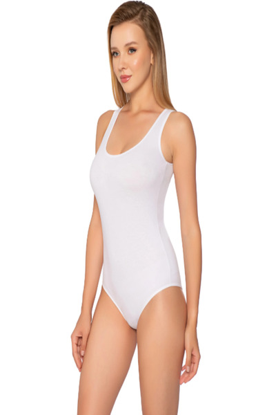 MODA YILDIZ Women's 6-Piece Women's Lycra Wide Strap Bodysuit -My0001