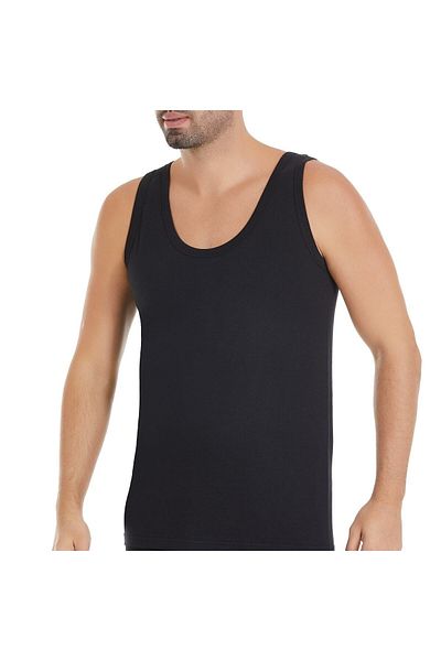 SİERNA Men's Colorful 100% Cotton Combed Cotton Tank Top 12 Pack