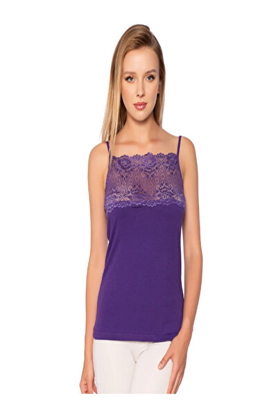 SİERNA Women's 6-Piece Wide Tulle Rope Strap Tank Top Standard Size -Sr001