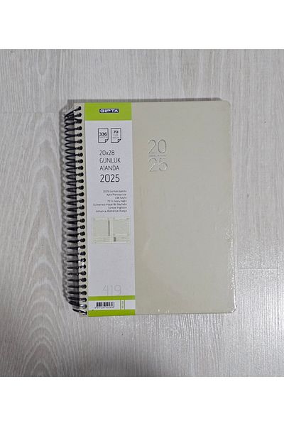 Gıpta Пластмасова спирала с твърди корици 2025 Дневен дневен ред 20x28 419 шведски крони