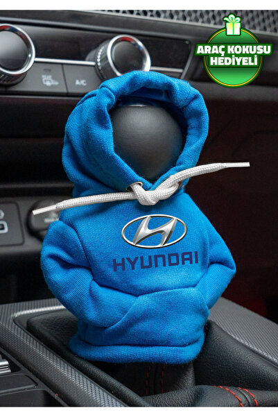 Freeyez Hyundai Blue Gear Shift Hoodie - Car Clothing, Fleece, Auto Accessory...