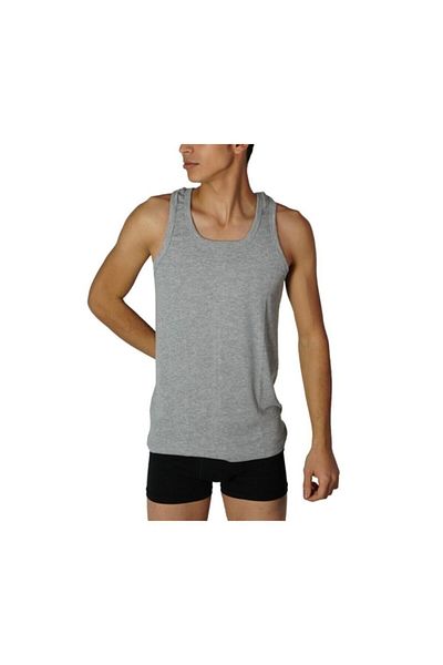 SİERNA 3 Pieces Evil Eye Star Men's Singlet - Gray Srn-001850