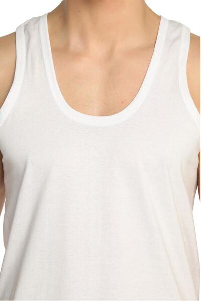 ENTAHA Tutku Men's White 6 Pack Rib Classic Athlete Elf568T0102Ccm6