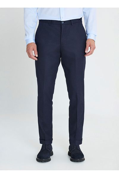 ALTINYILDIZ CLASSICS Ανδρικό παντελόνι Altınyıldız Classics Navy Blue Slim Fit - ACE 012510153