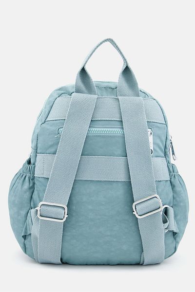 I Love Fashion Women Brand Logo Mini Backpack 27 H x 22 L x 12 W cm, Sage Blue