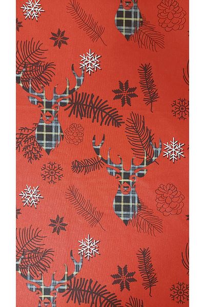 gonk Round,Christmas Patterned,Duck (Liquid Protective,Stain-Protective) Fabric,Tablecloth