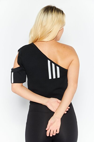 adidas Y-3 By Yohji Yamamoto Women Sportswear Fit One Shoulder Sleeves Outdoor Top, Black