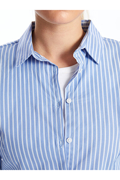 LC Waikiki Cămașă de damă din poplin cu dungi