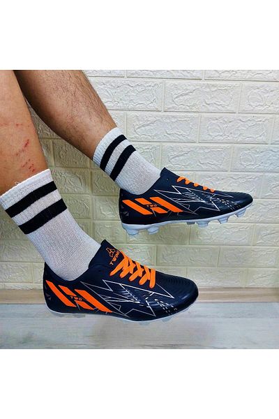 Twingo 305 Navy-Orange Football Cleats Football Shoes