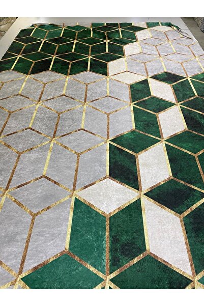 MEKA TEKSTİL Yeni Gökkuşağı Model Lux Halı Örtüsü Lastikli