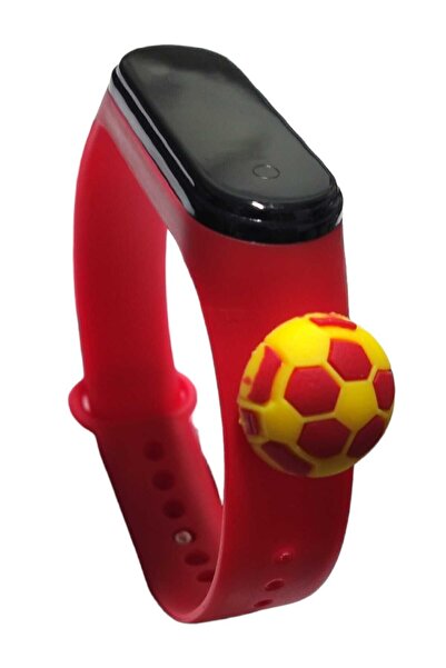 ZAVİRA Dijital LED Çocuk Kol Saati Taraftar Sarı Kırmızı Dokunmatik Su Geçirmez