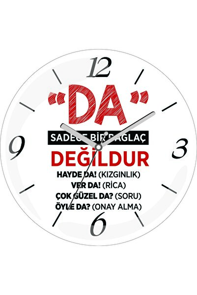 ART HEDİYE Ceas de perete din sticlă reală cu diametrul de 30 de centimetri, cu un design curbat, nu este doar un element decorativ, ci și un element de conectare.