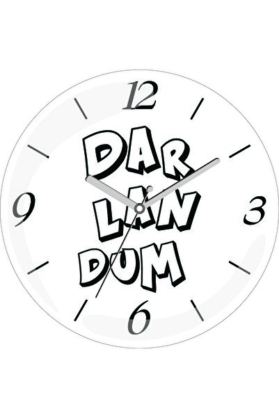 ART HEDİYE Ceas de perete din sticlă reală bombată, cu diametrul de 30 de cen...