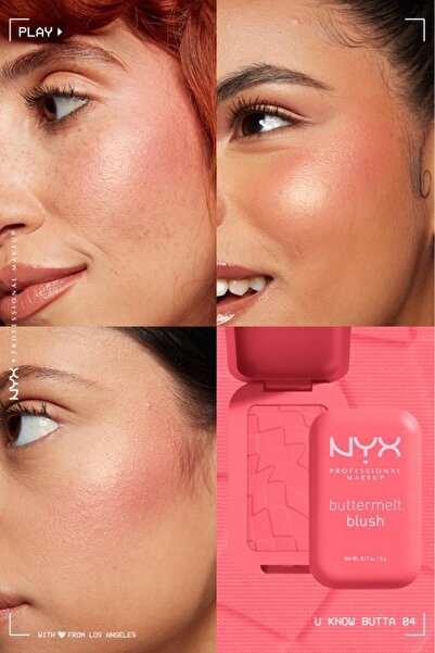 NYX Professional Makeup Buttermelt Blush Kremsi Pembe Pudra Allık - 04 U Know Butta