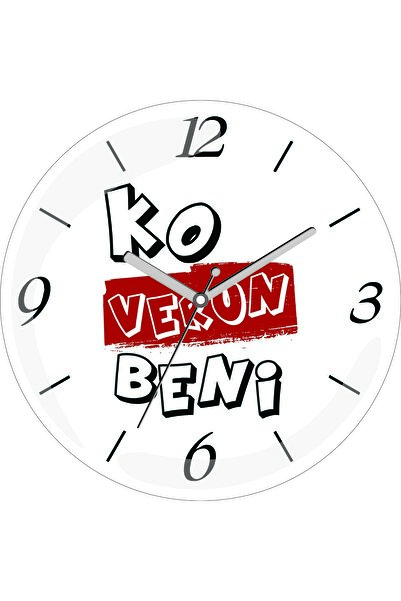ART HEDİYE Ceas de perete din sticlă reală Karadeniz Ko Ve Run Me Dia 30 cu b...