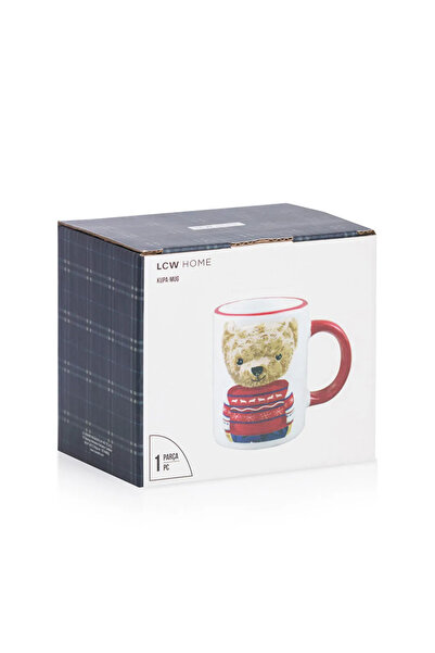 LC Waikiki Lcw Home Ecru Bear Teddy Printed Ceramic Mug