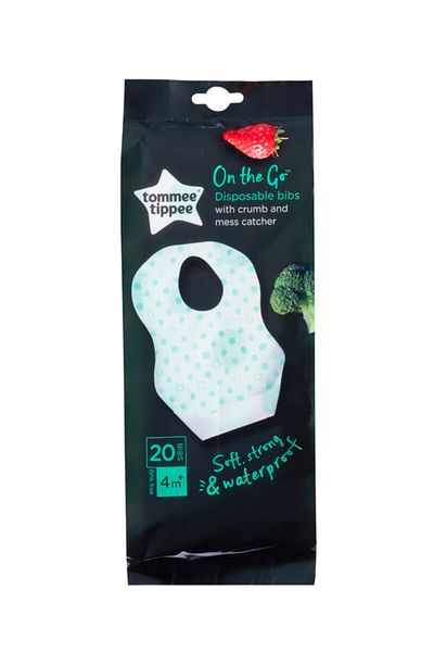 tommee tippee Crumb & Mess Catcher Disposable Bibs 20pcs