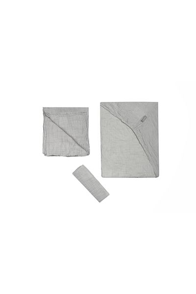 Messido Bed Sheet, Pillowcase and Muslin Blanket 3-Piece Sleep Set
