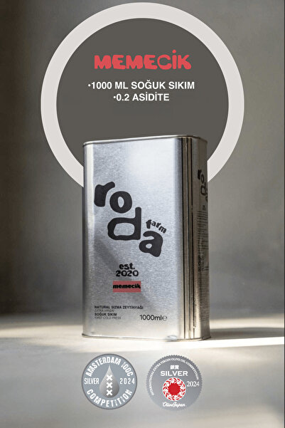 Roda Farm Memecik Teneke Natürel Sızma Zeytinyağı 1000 ml