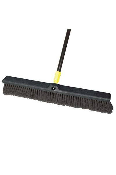 ACE Powder Coated Steel Handle Soft Sweep Push Broom 24inch