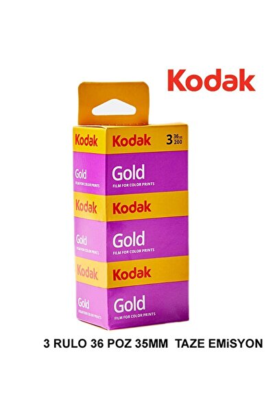 Kodak Fotoğraf Filmi 35mm 36 Poz Renkli Analog Negatif Film 3lu - 11/2026