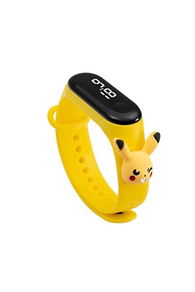 Genel Markalar Çocuk Kol Saati Led Dokunmatik Su Geçirmez Pikachu Pikaçu