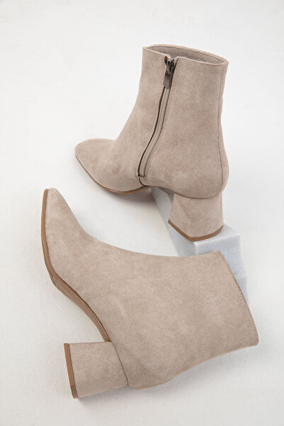 SOHO Velúr női csizma - bőrszínű, 19994-es modell