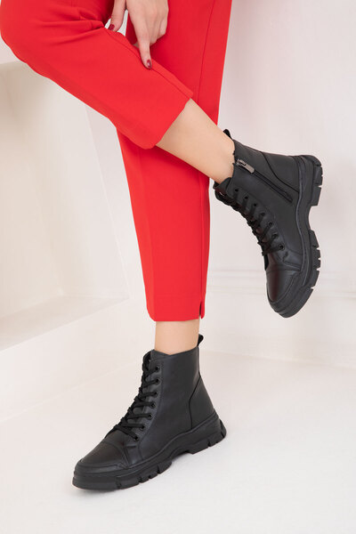 SOHO Siyah Kadın Bot & Bootie 19916