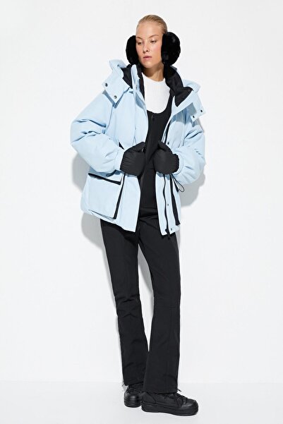 Koton Dámský modrý lyžařský kabát - 4Wal00047Iw