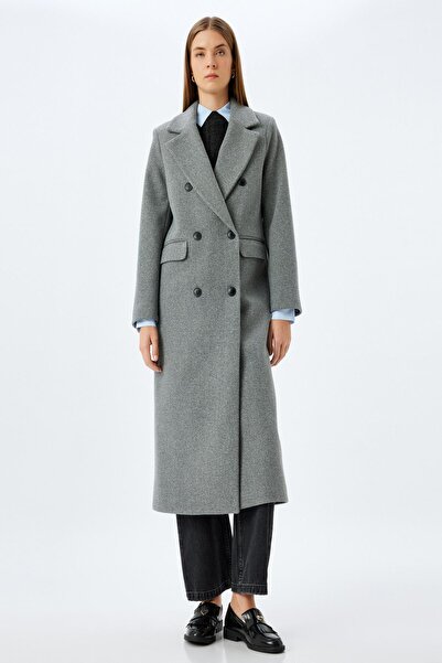 Koton Palton gri de damă 5WAK00219EW