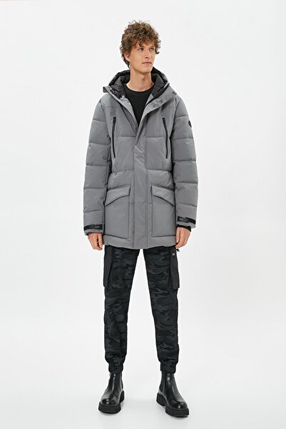 Koton Мъжко сиво палто 4Wam00036Hw