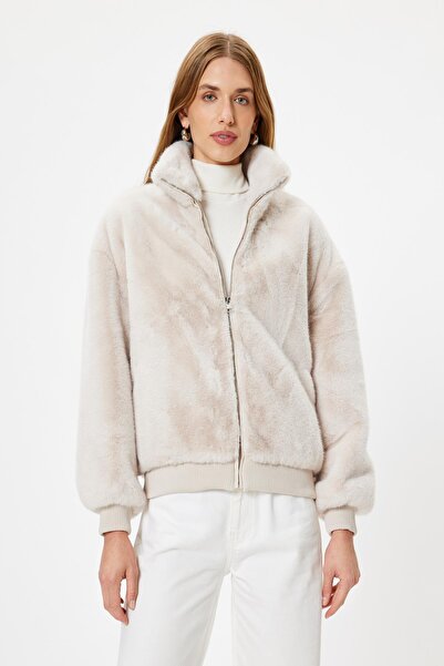 Koton Dámský kabát 5Wak00106Ew Model Ecru