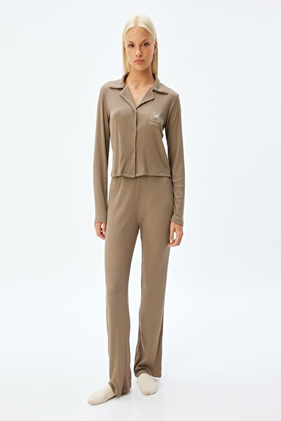 Koton Kahverengi Kadın Pijama Takımı 5WLK40273MK
