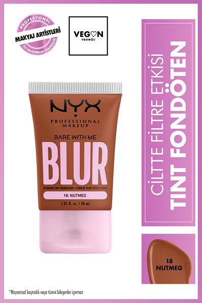 NYX Professional Makeup Nutmeg 18 Blur Tint Skin Filter Effect Foundation