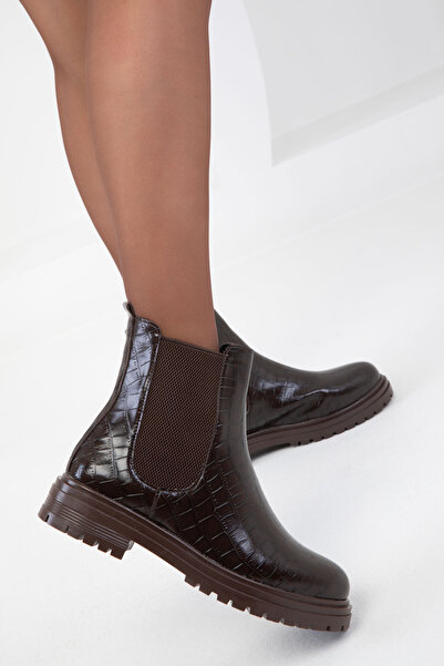 SOHO Krako Γυναικείες Μπότες - Καφέ 19998 Model Bootie