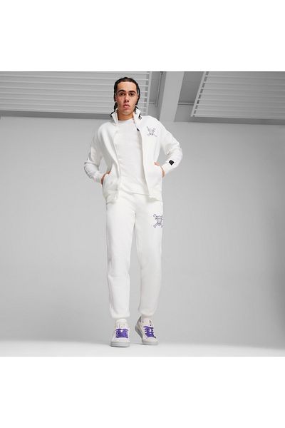 Puma One Piece T7 Men's White Sweatpants