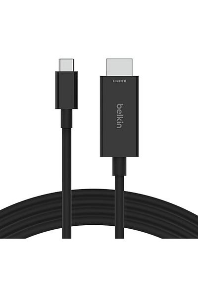 Belkin USB Type C to HDMI 2.1 Cable, 6.6Ft/2M Cable with 8K@60Hz, 4K@144Hz, Hdr, Hbr3, Dsc Hdcp 2.2