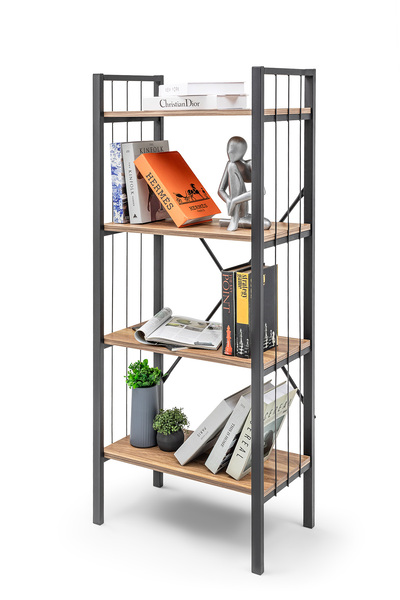 Gaga Mobilya Nemsa Metal -metal Telli Kitaplık, Metal Raf,dosya Kitap Rafı, 4...