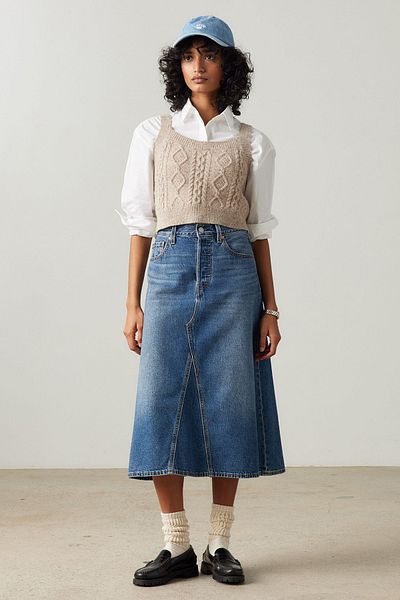 Levi's ALINE Decon Mid Skirt - Morni24 modell