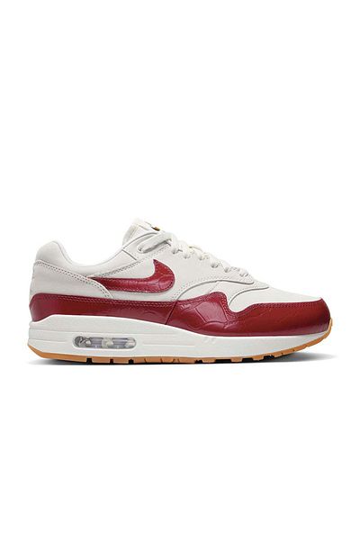 Nike Air Max 1 LX Sail/Team Red-Sail-Gum Hellbraun Sneaker