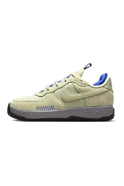 Nike W Air Force 1 Wild Olive Aura - Racer Blue Aquarius Blue