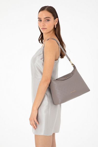 Pierre Cardin Γκρι Floater γυναικεία τσάντα ώμου 05PO24K1976