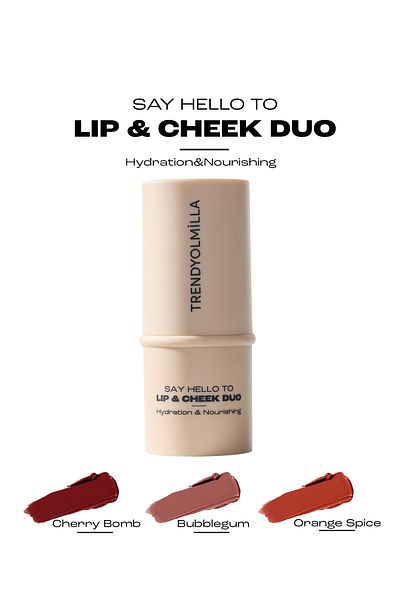 Trendyolmilla Beauty Orangefarbene Dattel-Lippen- und Wangenlippen und Cheek – TKZAW25LK00001