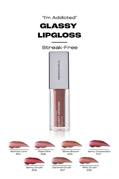 Trendyolmilla Beauty Extra glänzender, glitzernder Lipgloss ohne Linien, Caramel Crush-207 TKZAW25DP00000