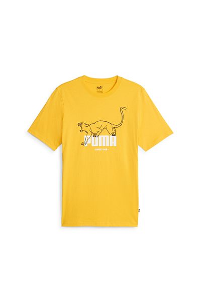 Puma GRAPHICS Animal Men's T-shirt-Yellow67719055