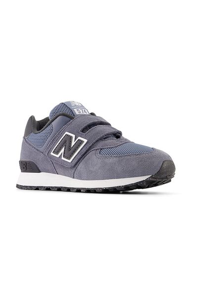 New Balance Detské čižmy Scarpa Pv574 - Čierna arktická šedá semišová / sieťovaná čižmy na životný štýl