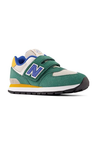 New Balance Dětské boty Scarpa Pv574 - černé arktické šedé semišové / síťované boty na životní styl