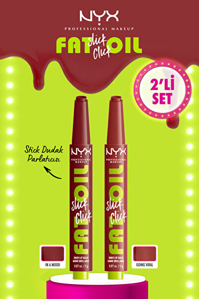 NYX Professional Makeup Fat Oil Slick Click Parlatıcı Dudak Balmı - 04 Going ...